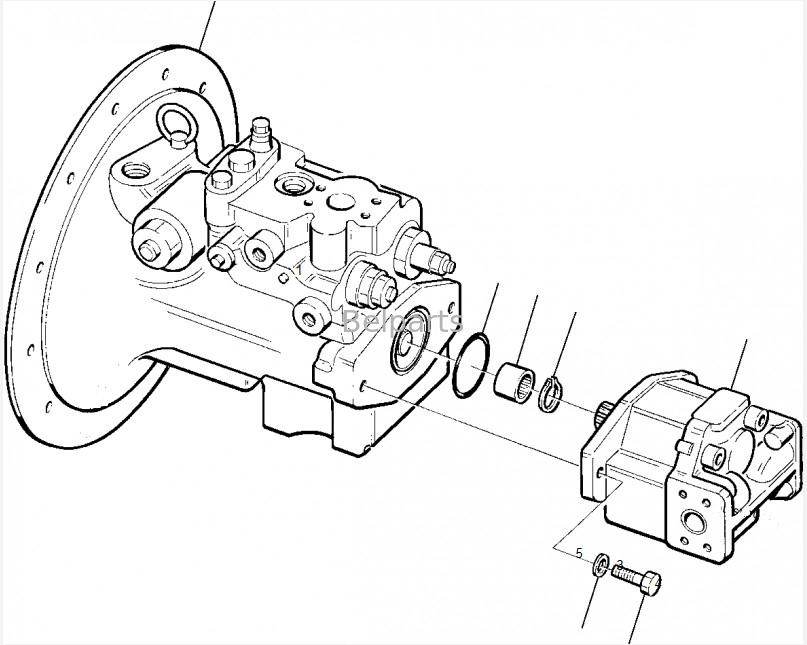 HauptHydraulikpumpe Belparts-Bagger Pc 78-6 Pc78us Pc78 Pc75r-2 pumpen-708-3T-00140 708-1W-00310 für KOMATSU