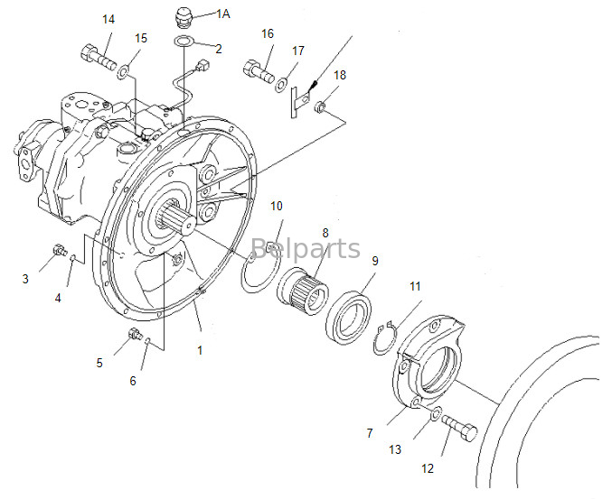 HauptHydraulikpumpe Belparts-Bagger-Pc 100-6 Pc120-6 Pc120-2 Pc100 pumpen-708-1L-00070 für KOMATSU