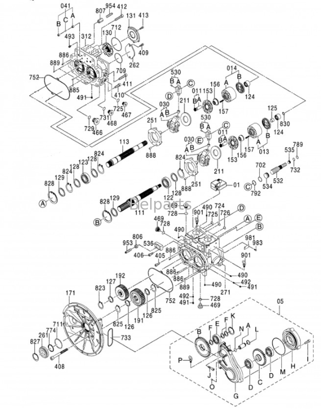ZX470-5G Hydraulikpumpe Belparts Bagger Hauptpumpe für Hitachi 4633472 9184686