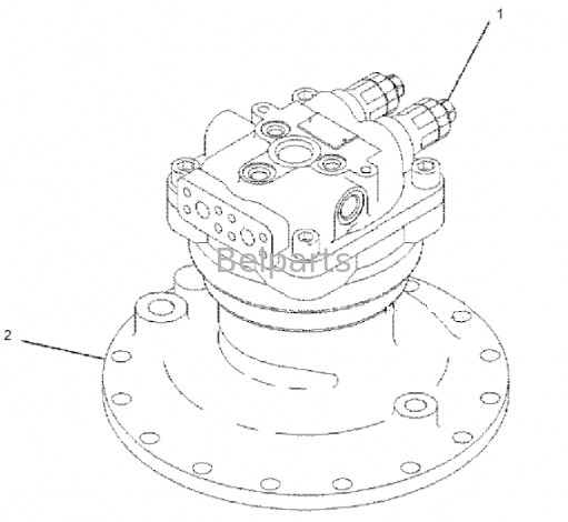 Schwingmotor ohne Getriebe für Bagger E320D2 Hydraulischer Schwingmotor 334-9976 1588985