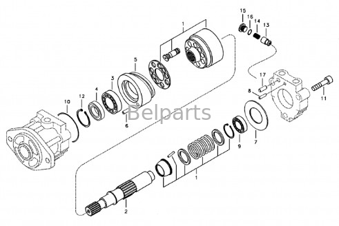 EC330C L EC380D EC340D L Ringscheiben Teile für Bagger EC360C L EC480D EC460C ECR145D L Kolbenventilator VOE 14533496