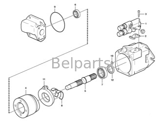 VOE 15043827 Belparts Bagger Elektronisches Steuerventil A35E A40E EW160D L110G MT2000 SD115 für den Akkulierungs-Dump Truck