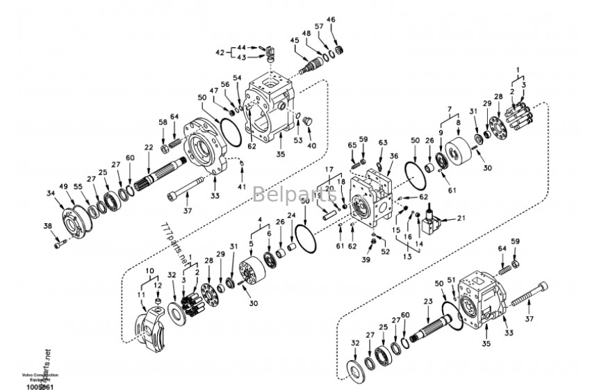Volvo Baggerteile Hydraulikpumpe K3V112DT-9N-14Т ЕС210 SA1142-00012 Für Volvo