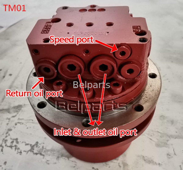 Belparts U15-3 KX41.2 KX41.2V KX36.3 K008 Bagger Hydraulikmotor Kubota15 SK1.5 Für TM01