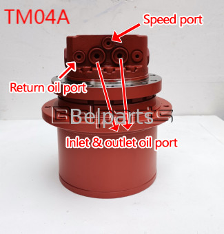 Belparts Endantrieb PC40-6 PC30 PC35 PC40-7 Komatsu Bagger Hydraulikmotor für TM04A