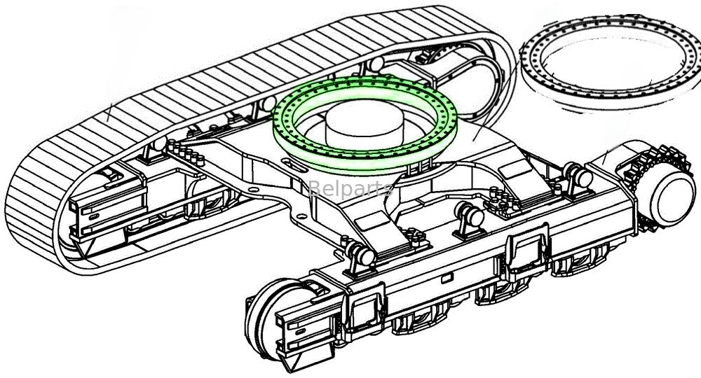 ZX290LC-5G Schwenklager für Hitachi Bagger Ersatzteile YB60000924 Schleifring Schwingkreis Nachmarkt