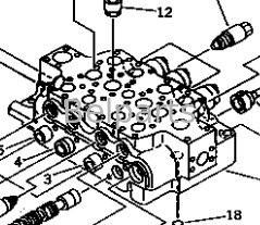 Hauptsteuerventil für KOMATSU PC1000-1 PC1000LC-1 PC1000SE-1 PC1000SP-1 Baggerteile 709-15-91302 709-15-91301 709-14-91303 709-14-91302 709-14-91301 Hydraulischer Verteiler