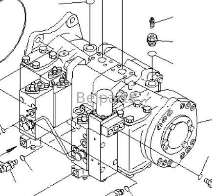 Haupthydraulische Pumpe für KOMATSU PC1100-6 PC1100LC-6 PC1100SP-6 Baggerteile 708-2L-00532 708-2L-00531 708-2L-00522 708-2L-00521 708-2H-00322 708-2H-00321 Kolbenpumpe