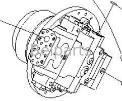 Reisemotor für KOMATSU PC1100-6 PC1100LC-6 PC1100SP-6 Baggerteile 21N-60-32101 Hydraulikgetriebe