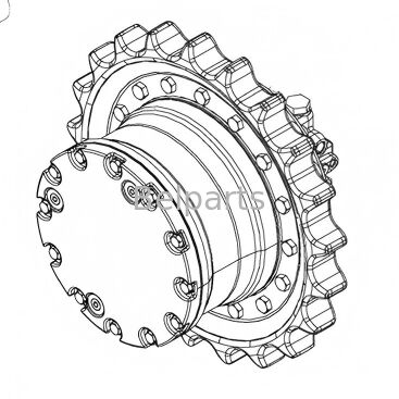 John Deere 15 Achsantrieb Minibagger Teil AT111860 AT111858 Fahrmotor-Reduzierstück
