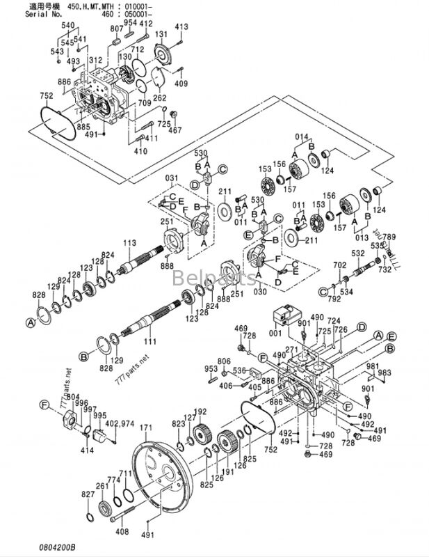 Hitachi ZX450 ZX450LC ZX450H ZX470-5G ZX470H-5G ZX470LC-5G ZX470LCH-5G ZX470LCR-5G ZX470R-5G Haupthydraulikpumpe 4432815 9184686 YA00035150 für Ersatzteile für Bagger